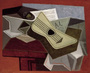 Guitare et journal, 1925